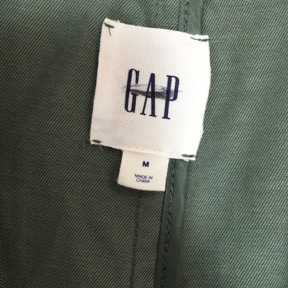 Gap Olive Green Classic Trench Coat - Picture 8 of 8